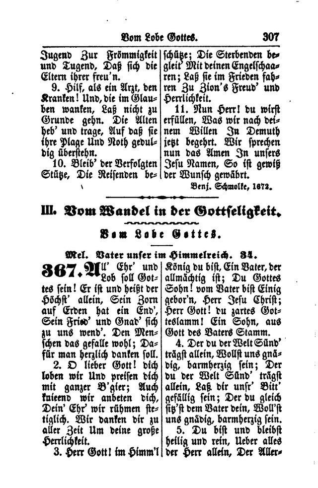 Gesangbuch für Gemeinden des Evangelisch-Lutherischen Bekenntnisses  page 309