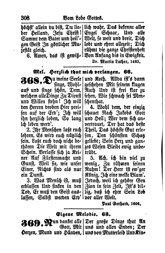 Gesangbuch für Gemeinden des Evangelisch-Lutherischen Bekenntnisses  page 310