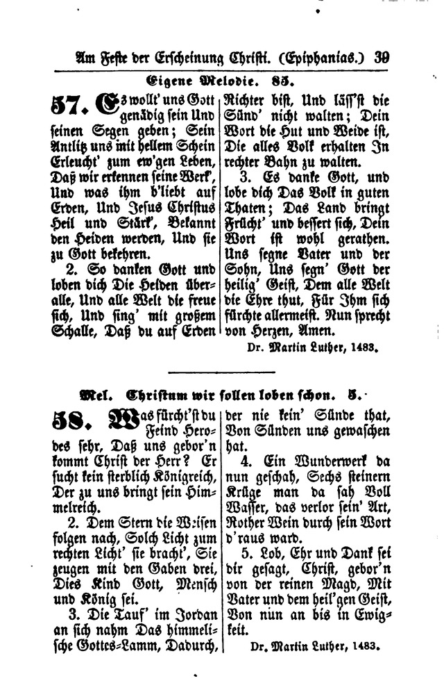 Gesangbuch für Gemeinden des Evangelisch-Lutherischen Bekenntnisses  page 39