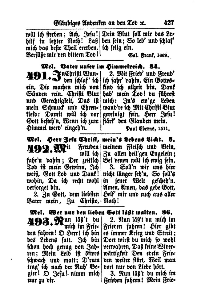 Gesangbuch für Gemeinden des Evangelisch-Lutherischen Bekenntnisses  page 429