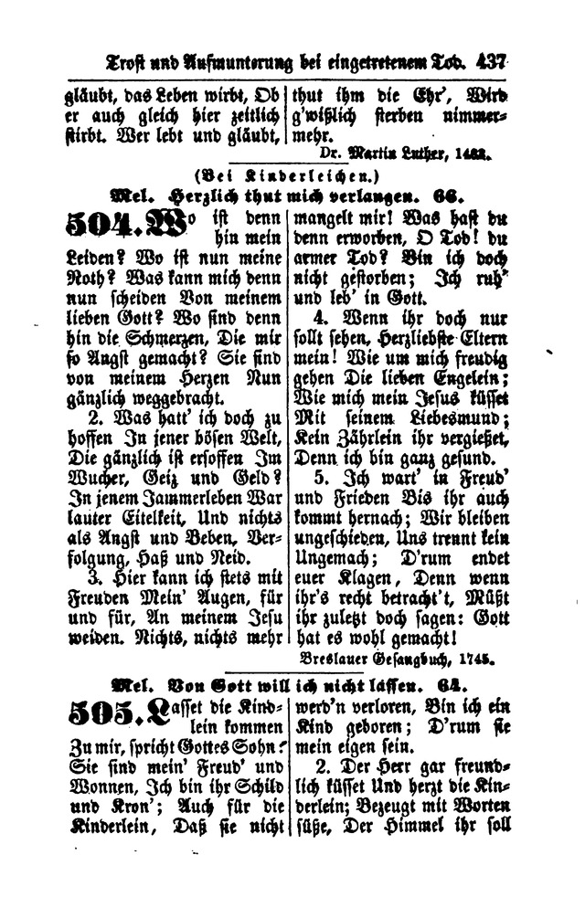 Gesangbuch für Gemeinden des Evangelisch-Lutherischen Bekenntnisses  page 439