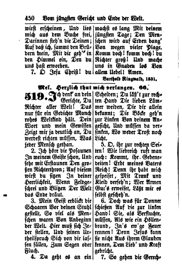 Gesangbuch für Gemeinden des Evangelisch-Lutherischen Bekenntnisses  page 452