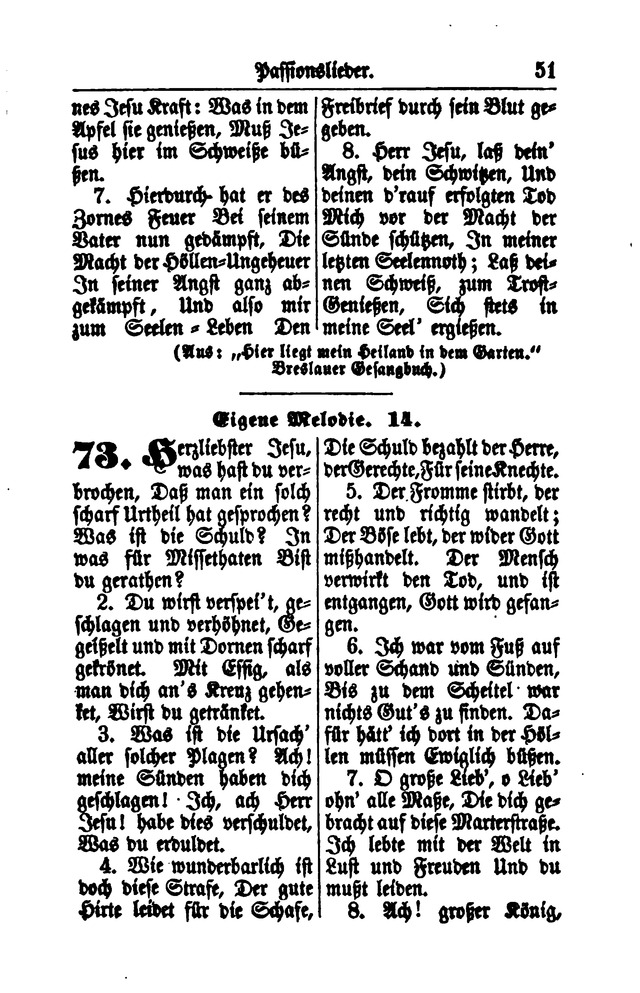 Gesangbuch für Gemeinden des Evangelisch-Lutherischen Bekenntnisses  page 51