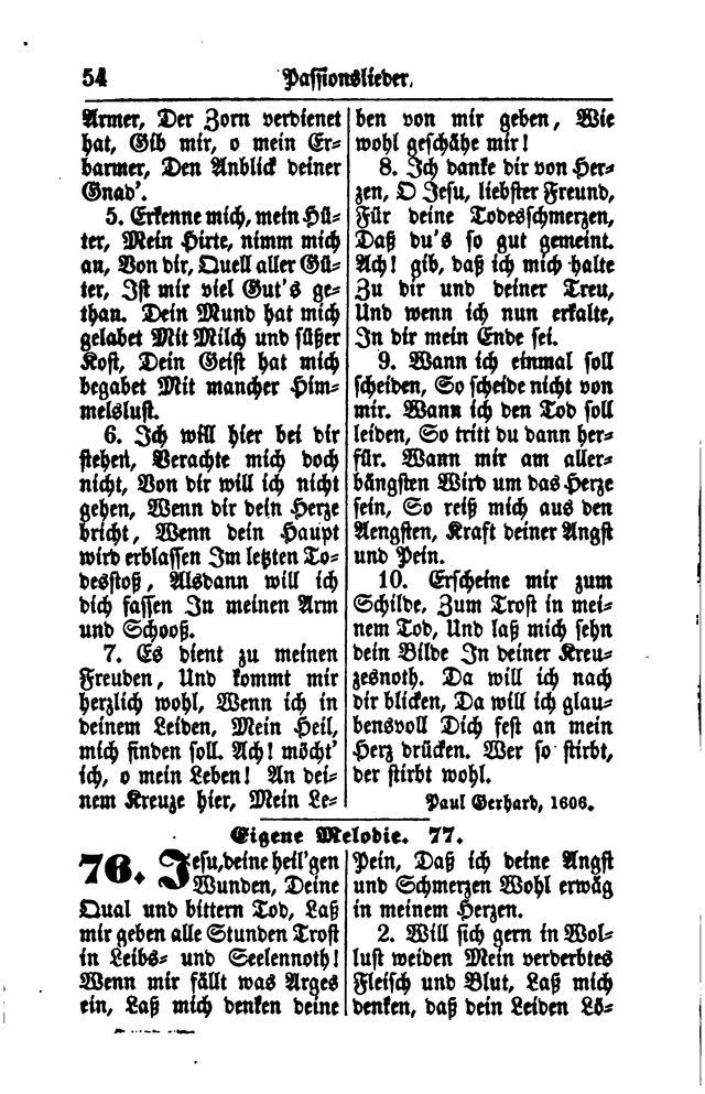 Gesangbuch für Gemeinden des Evangelisch-Lutherischen Bekenntnisses  page 54