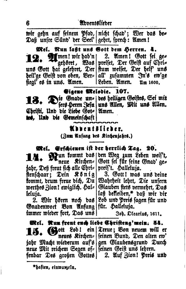 Gesangbuch für Gemeinden des Evangelisch-Lutherischen Bekenntnisses  page 6