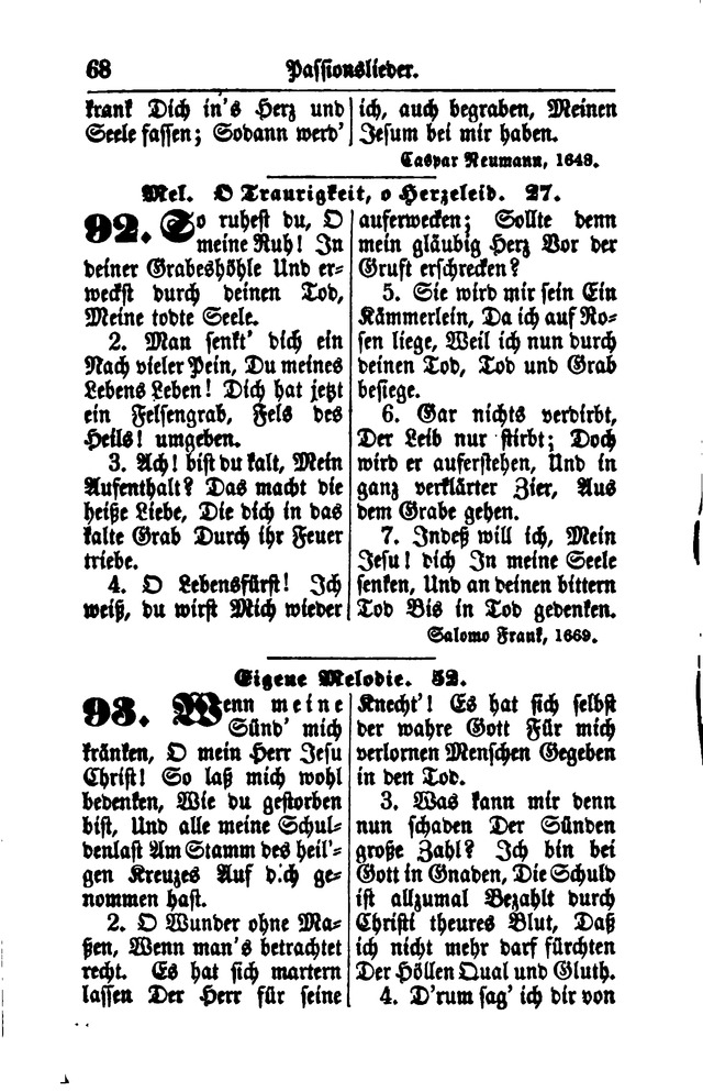 Gesangbuch für Gemeinden des Evangelisch-Lutherischen Bekenntnisses  page 68