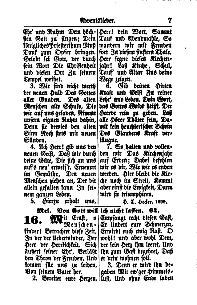 Gesangbuch für Gemeinden des Evangelisch-Lutherischen Bekenntnisses  page 7