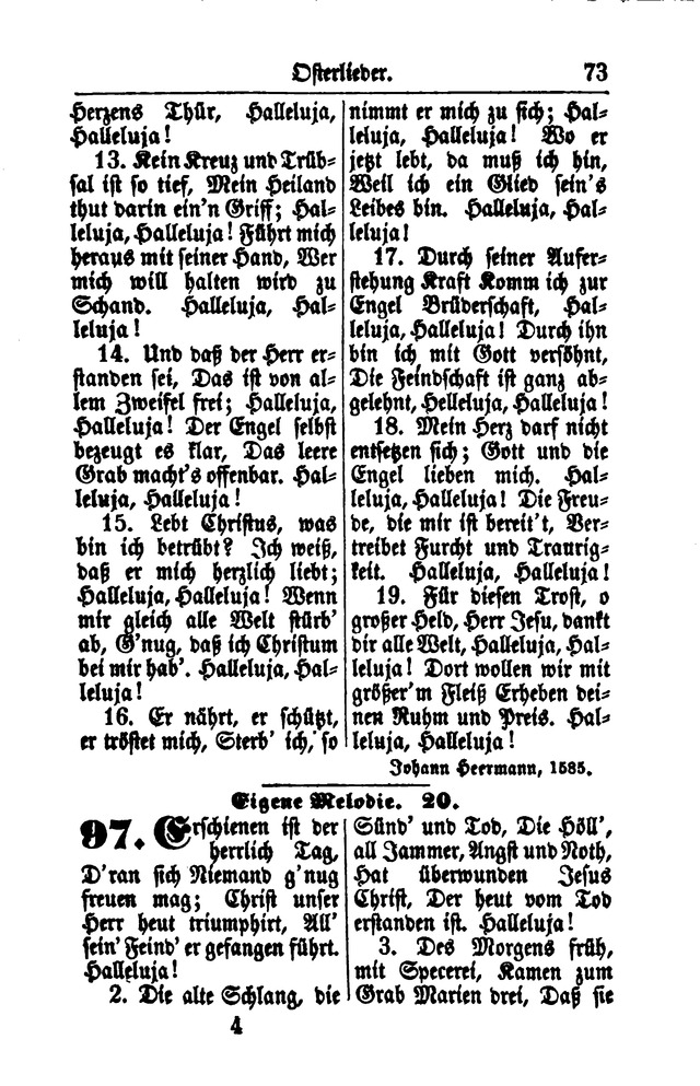 Gesangbuch für Gemeinden des Evangelisch-Lutherischen Bekenntnisses  page 73