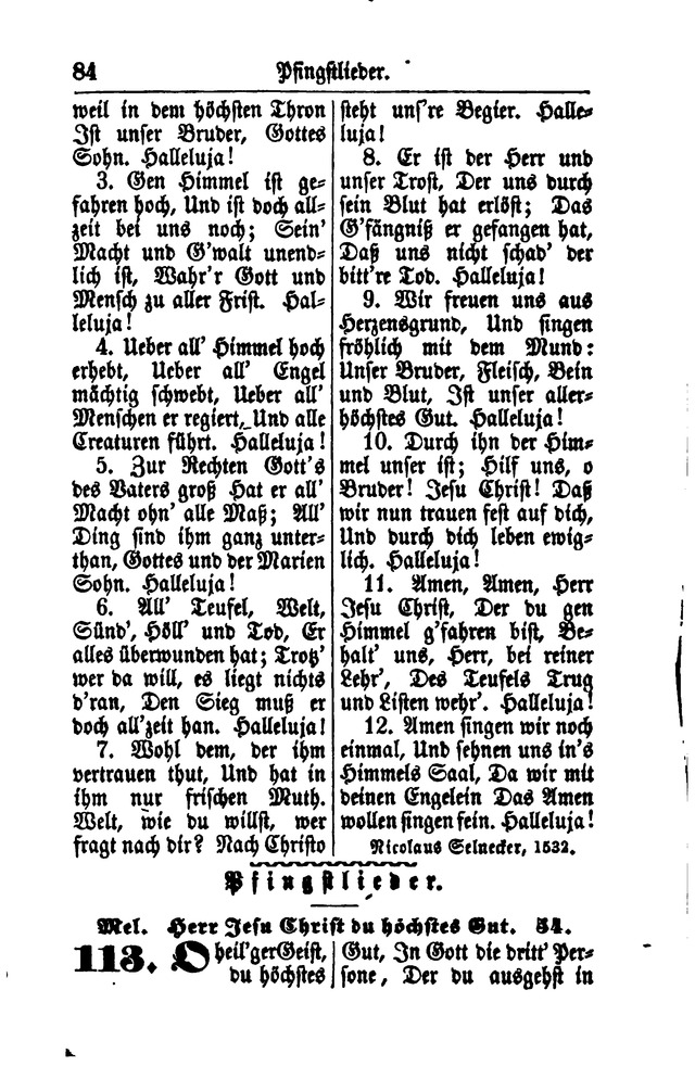 Gesangbuch für Gemeinden des Evangelisch-Lutherischen Bekenntnisses  page 84