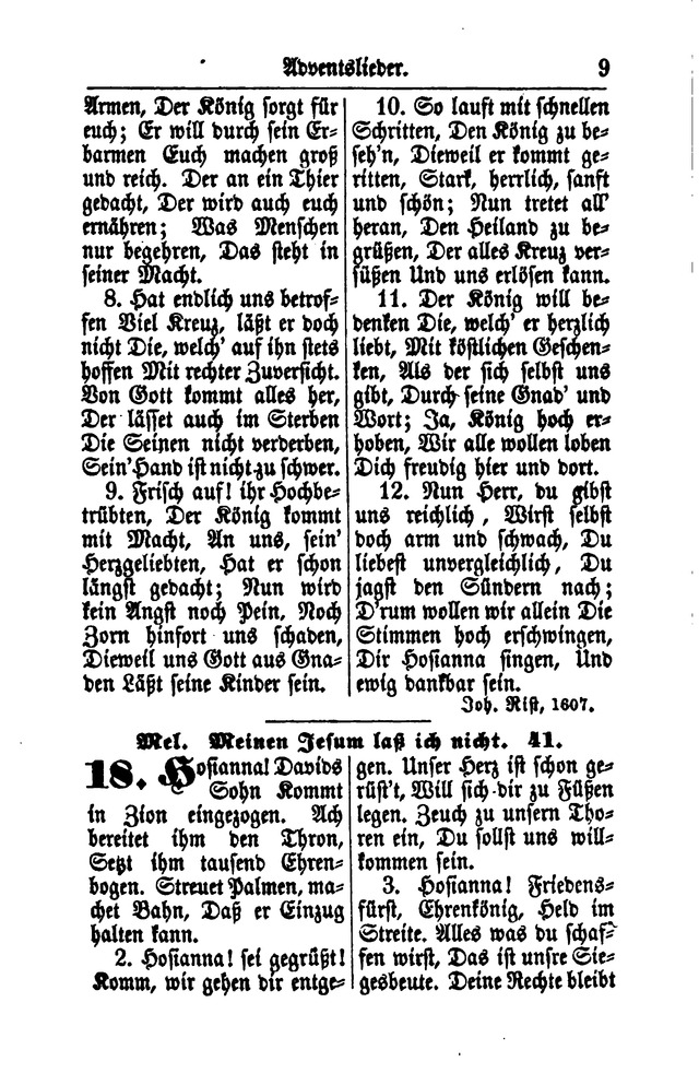 Gesangbuch für Gemeinden des Evangelisch-Lutherischen Bekenntnisses  page 9