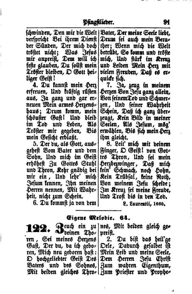 Gesangbuch für Gemeinden des Evangelisch-Lutherischen Bekenntnisses  page 91