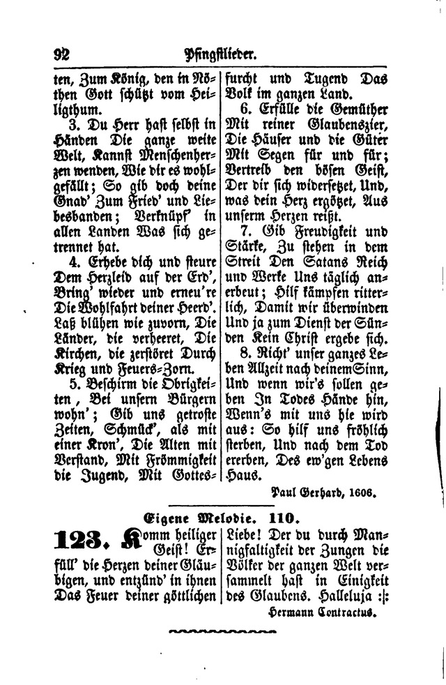 Gesangbuch für Gemeinden des Evangelisch-Lutherischen Bekenntnisses  page 92