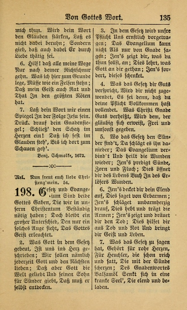 Gesangbuch für Gemeinden des Evangelisch-Lutherischen Bekenntnisses (14th ed.) page 135