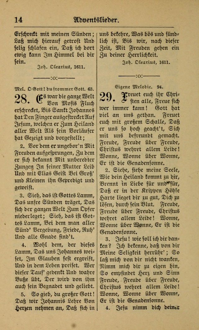 Gesangbuch für Gemeinden des Evangelisch-Lutherischen Bekenntnisses (14th ed.) page 14