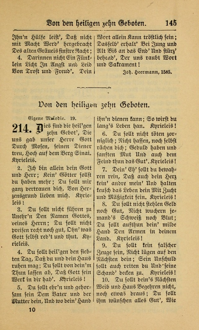 Gesangbuch für Gemeinden des Evangelisch-Lutherischen Bekenntnisses (14th ed.) page 145