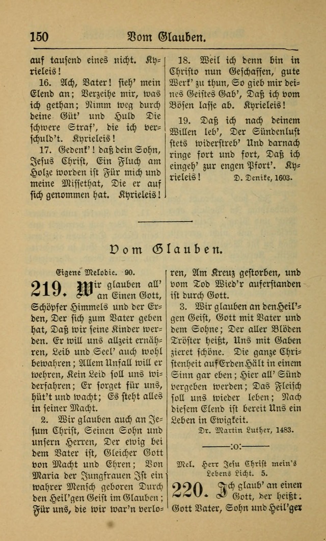 Gesangbuch für Gemeinden des Evangelisch-Lutherischen Bekenntnisses (14th ed.) page 150