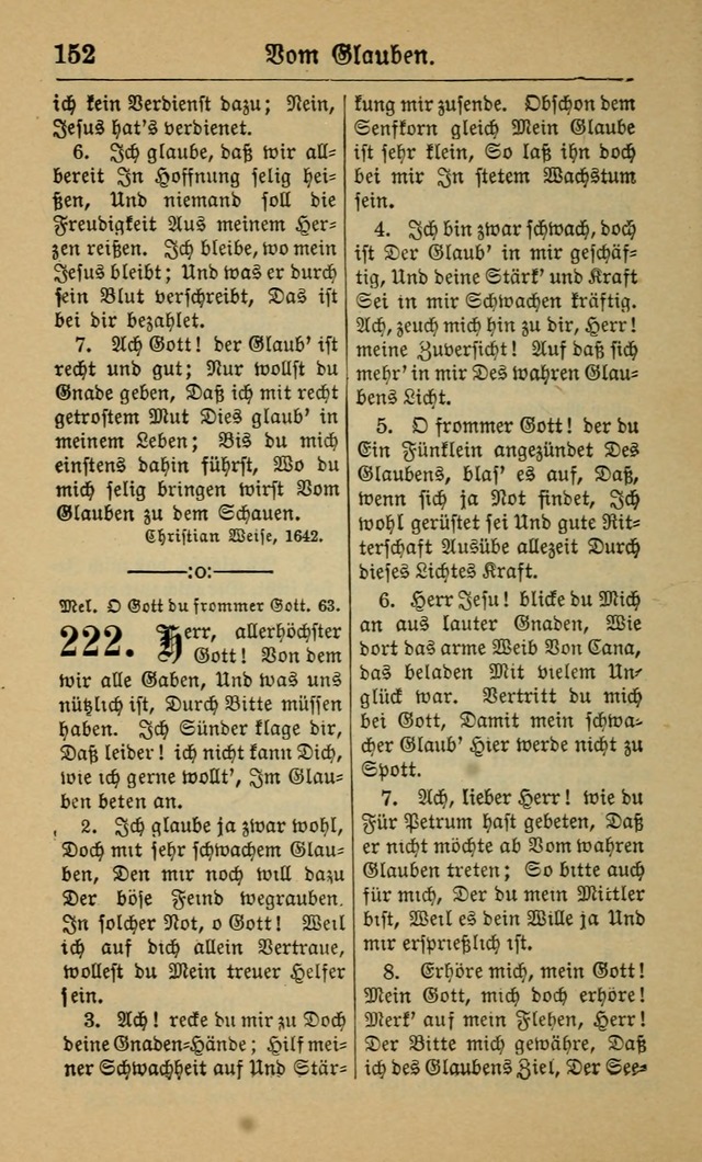 Gesangbuch für Gemeinden des Evangelisch-Lutherischen Bekenntnisses (14th ed.) page 152