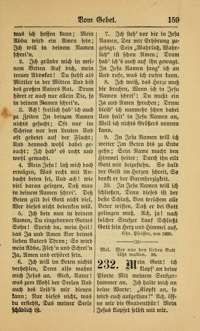 Gesangbuch für Gemeinden des Evangelisch-Lutherischen Bekenntnisses (14th ed.) page 159