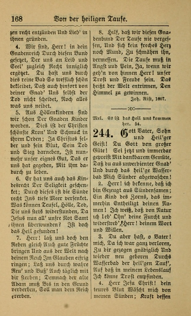 Gesangbuch für Gemeinden des Evangelisch-Lutherischen Bekenntnisses (14th ed.) page 168