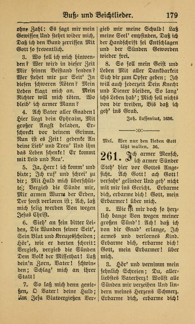 Gesangbuch für Gemeinden des Evangelisch-Lutherischen Bekenntnisses (14th ed.) page 179