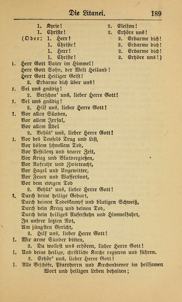 Gesangbuch für Gemeinden des Evangelisch-Lutherischen Bekenntnisses (14th ed.) page 189