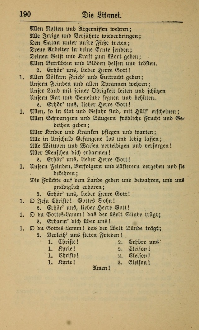 Gesangbuch für Gemeinden des Evangelisch-Lutherischen Bekenntnisses (14th ed.) page 190