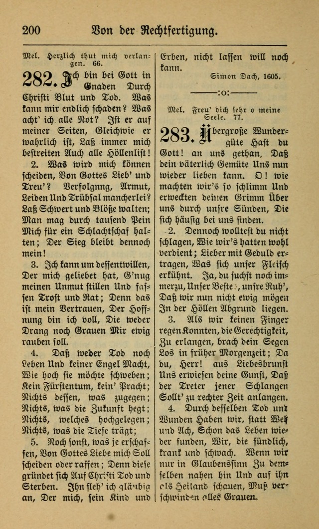 Gesangbuch für Gemeinden des Evangelisch-Lutherischen Bekenntnisses (14th ed.) page 200