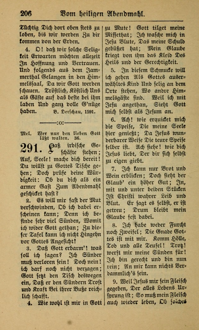 Gesangbuch für Gemeinden des Evangelisch-Lutherischen Bekenntnisses (14th ed.) page 206