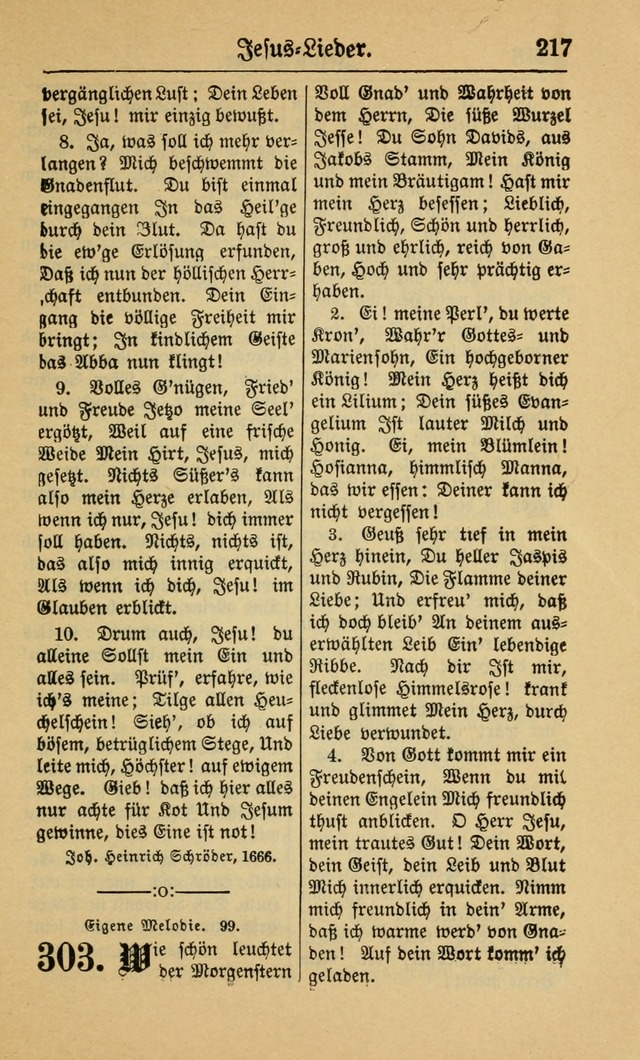 Gesangbuch für Gemeinden des Evangelisch-Lutherischen Bekenntnisses (14th ed.) page 217