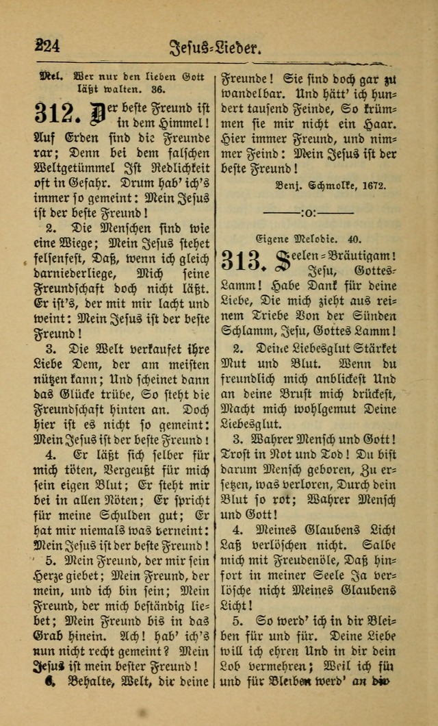 Gesangbuch für Gemeinden des Evangelisch-Lutherischen Bekenntnisses (14th ed.) page 224