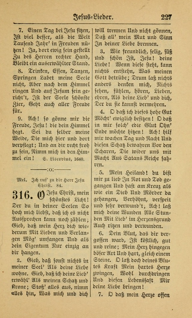 Gesangbuch für Gemeinden des Evangelisch-Lutherischen Bekenntnisses (14th ed.) page 227