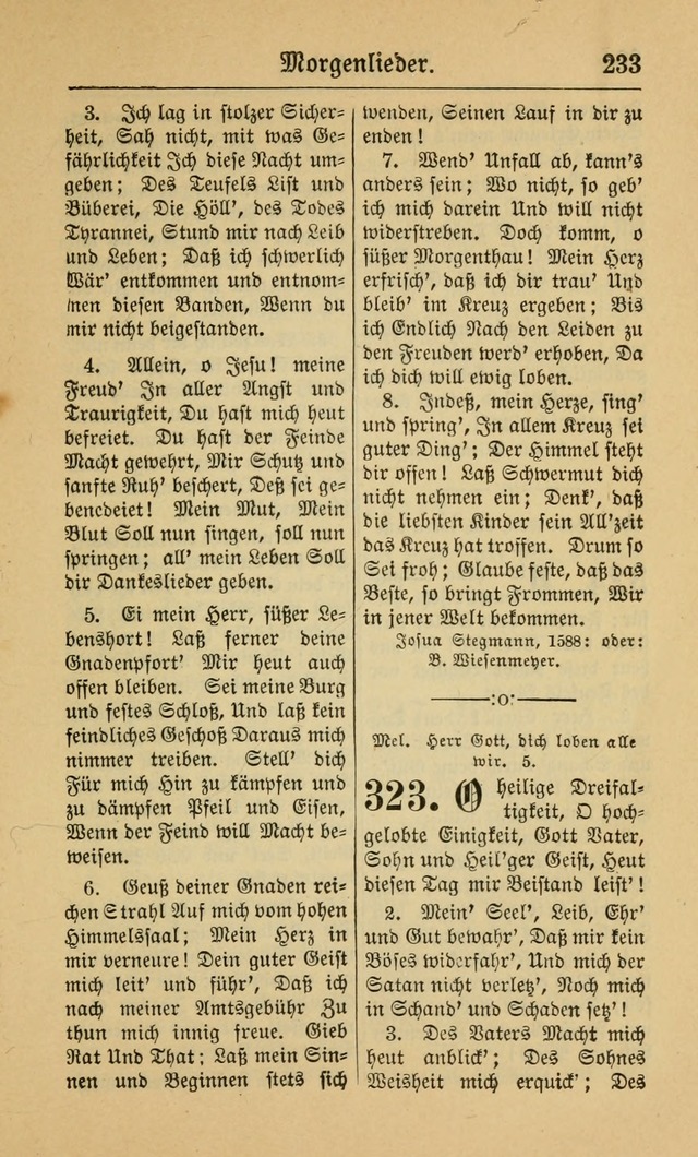 Gesangbuch für Gemeinden des Evangelisch-Lutherischen Bekenntnisses (14th ed.) page 233