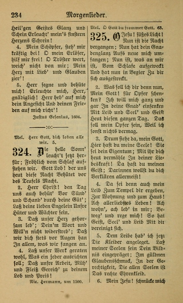 Gesangbuch für Gemeinden des Evangelisch-Lutherischen Bekenntnisses (14th ed.) page 234