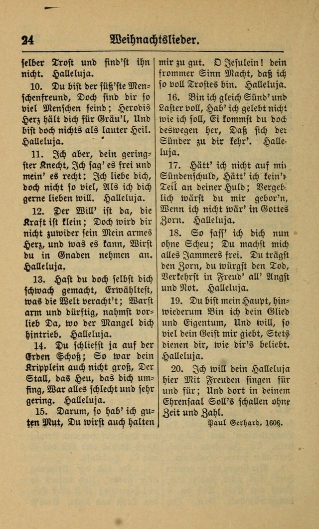 Gesangbuch für Gemeinden des Evangelisch-Lutherischen Bekenntnisses (14th ed.) page 24