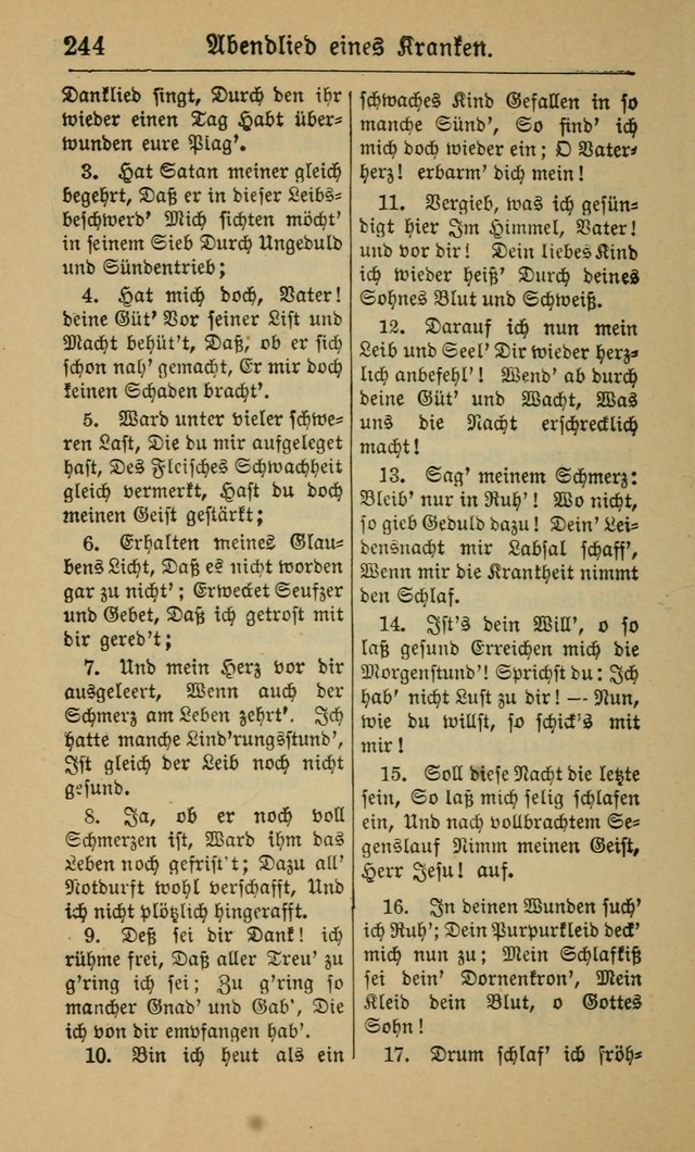 Gesangbuch für Gemeinden des Evangelisch-Lutherischen Bekenntnisses (14th ed.) page 244