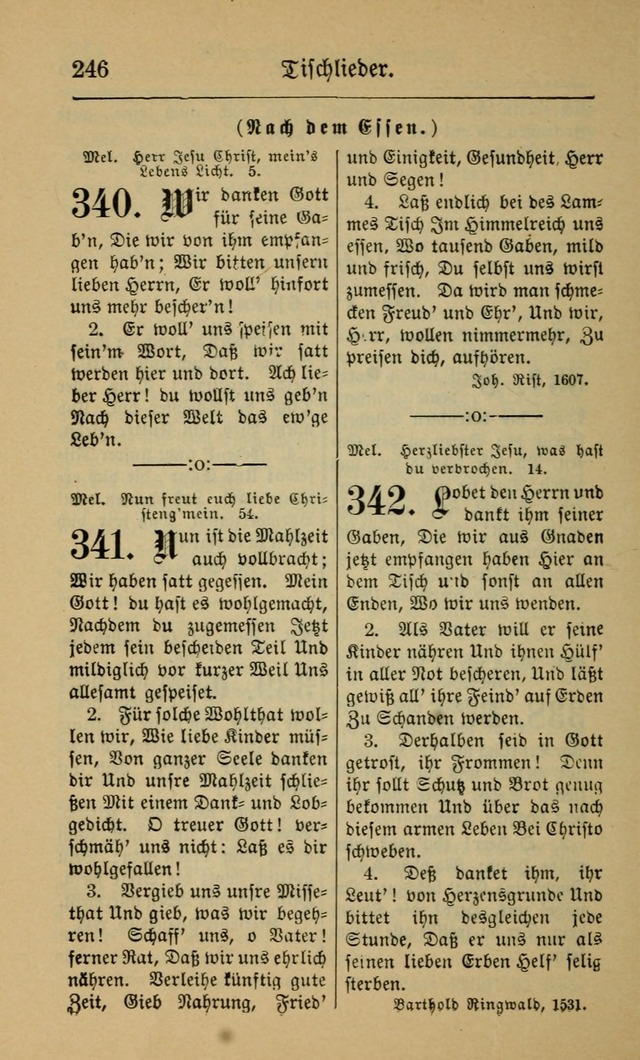 Gesangbuch für Gemeinden des Evangelisch-Lutherischen Bekenntnisses (14th ed.) page 246