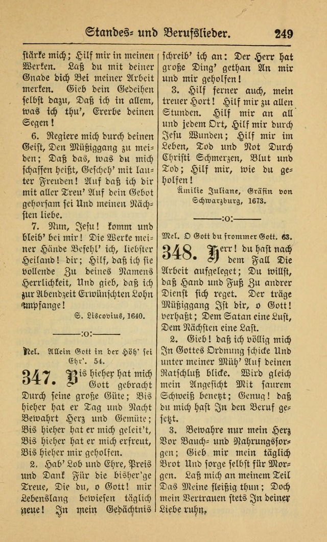 Gesangbuch für Gemeinden des Evangelisch-Lutherischen Bekenntnisses (14th ed.) page 249