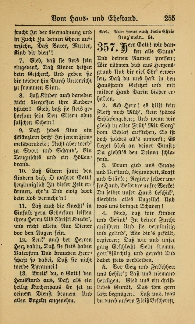 Gesangbuch für Gemeinden des Evangelisch-Lutherischen Bekenntnisses (14th ed.) page 255