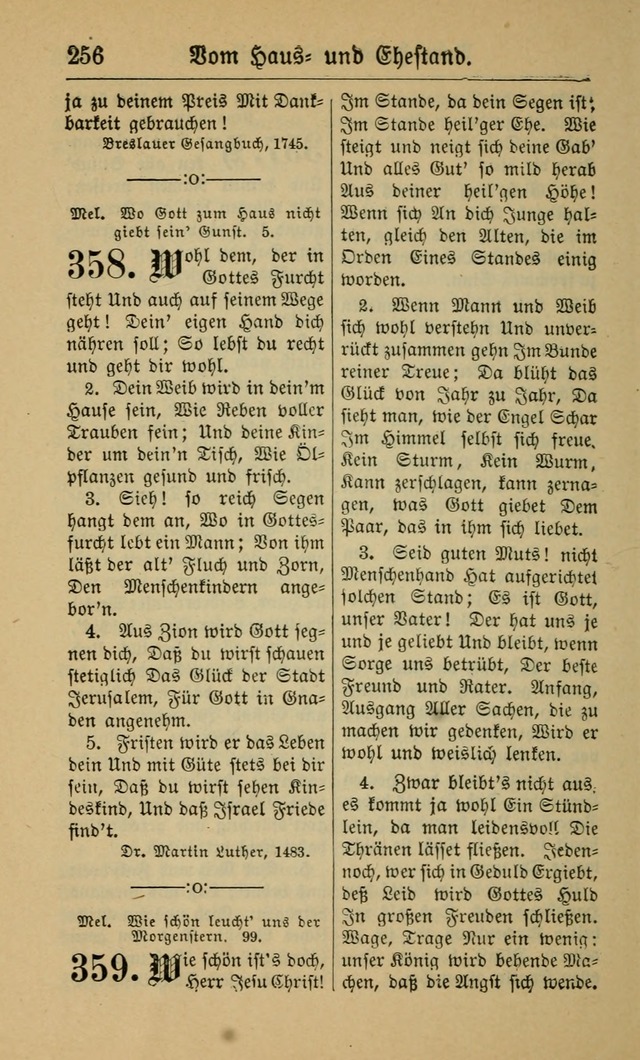 Gesangbuch für Gemeinden des Evangelisch-Lutherischen Bekenntnisses (14th ed.) page 256