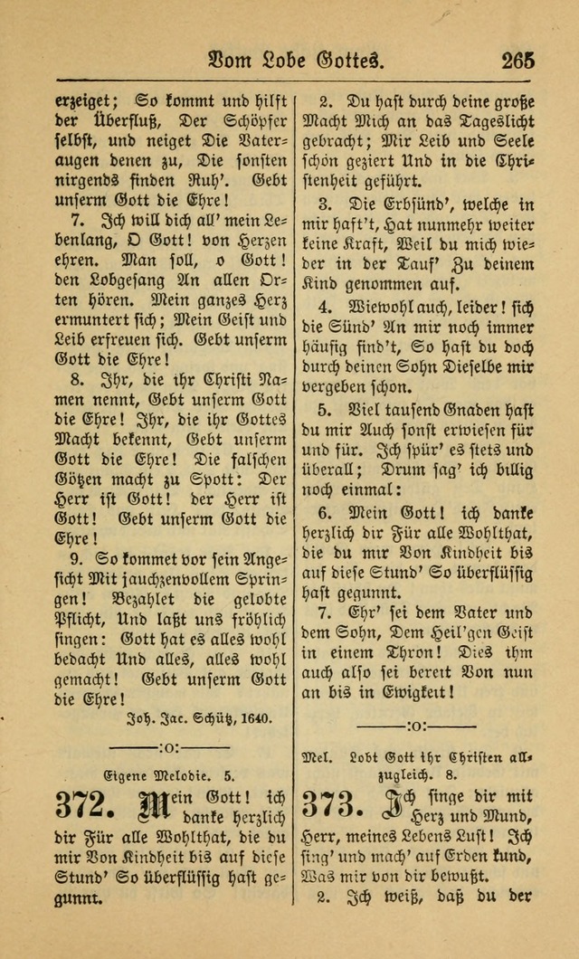 Gesangbuch für Gemeinden des Evangelisch-Lutherischen Bekenntnisses (14th ed.) page 265