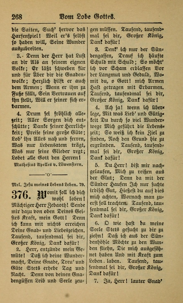 Gesangbuch für Gemeinden des Evangelisch-Lutherischen Bekenntnisses (14th ed.) page 268