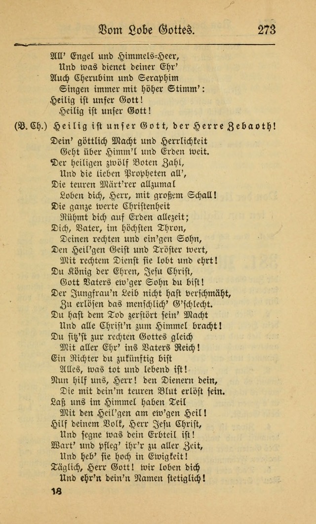 Gesangbuch für Gemeinden des Evangelisch-Lutherischen Bekenntnisses (14th ed.) page 273