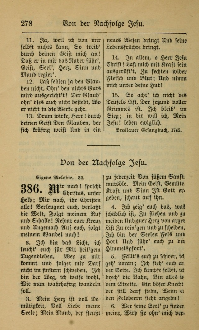 Gesangbuch für Gemeinden des Evangelisch-Lutherischen Bekenntnisses (14th ed.) page 278