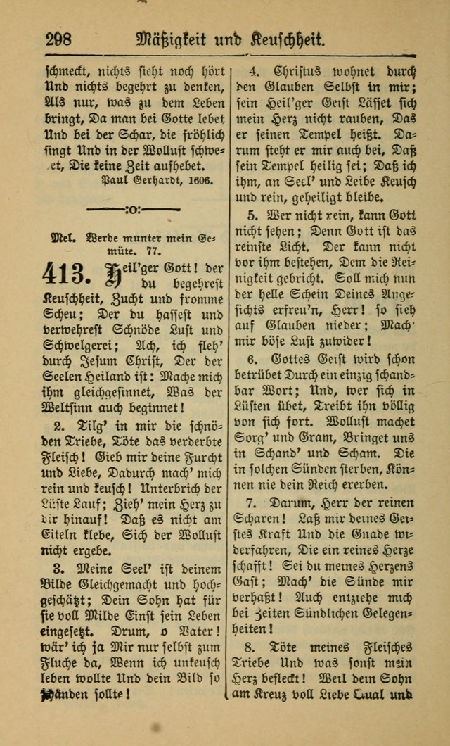 Gesangbuch für Gemeinden des Evangelisch-Lutherischen Bekenntnisses (14th ed.) page 298