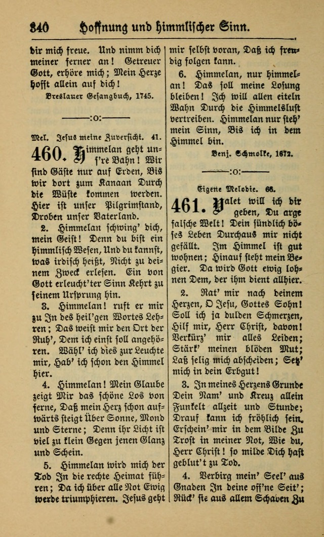 Gesangbuch für Gemeinden des Evangelisch-Lutherischen Bekenntnisses (14th ed.) page 340