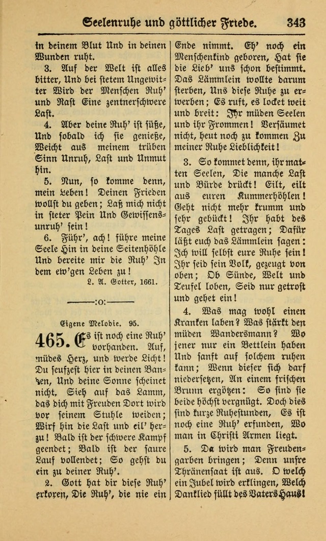 Gesangbuch für Gemeinden des Evangelisch-Lutherischen Bekenntnisses (14th ed.) page 343