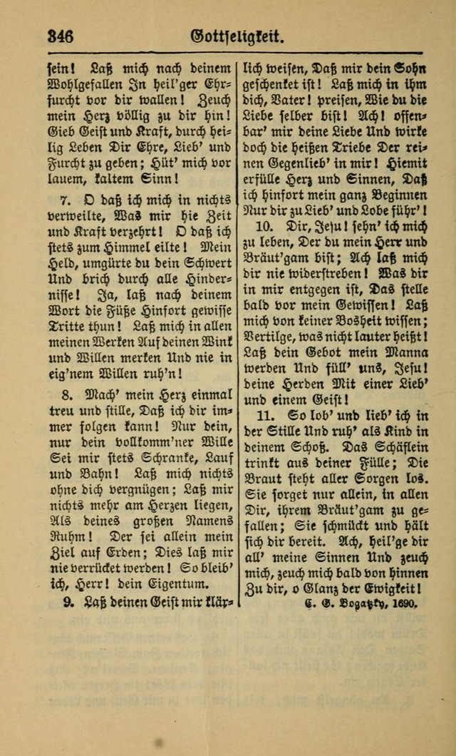 Gesangbuch für Gemeinden des Evangelisch-Lutherischen Bekenntnisses (14th ed.) page 346