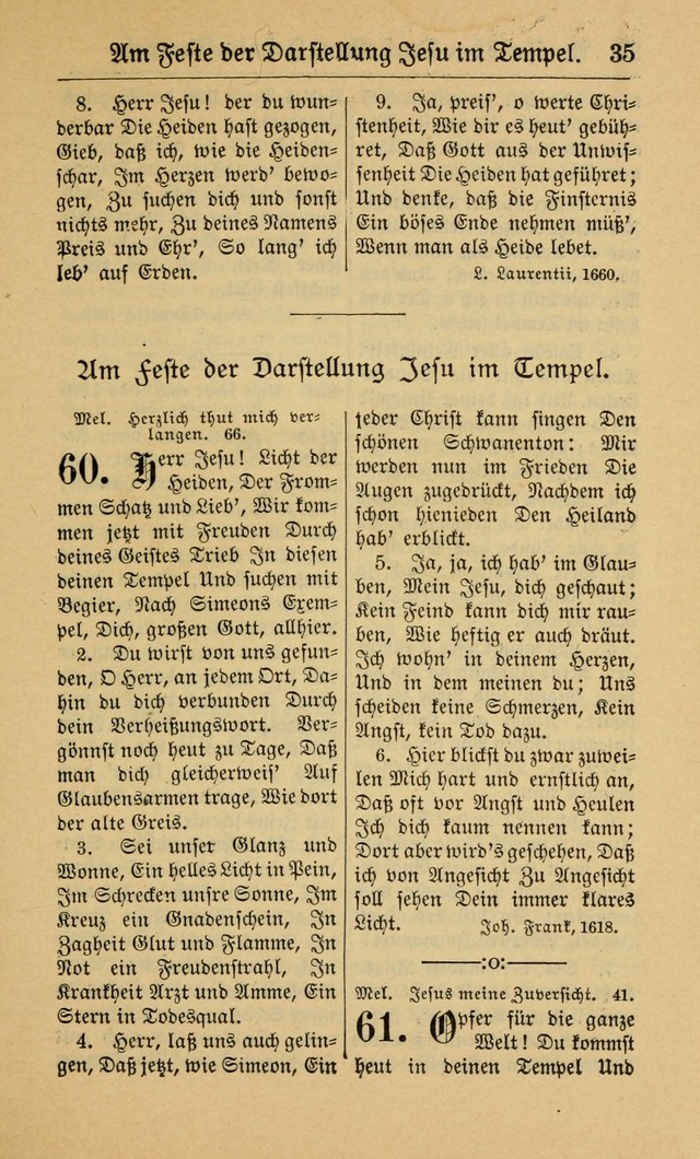 Gesangbuch für Gemeinden des Evangelisch-Lutherischen Bekenntnisses (14th ed.) page 35