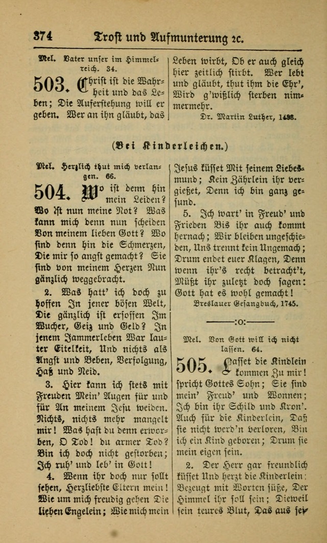 Gesangbuch für Gemeinden des Evangelisch-Lutherischen Bekenntnisses (14th ed.) page 376