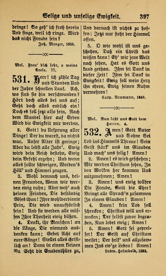 Gesangbuch für Gemeinden des Evangelisch-Lutherischen Bekenntnisses (14th ed.) page 399